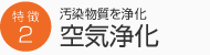 汚染物質を浄化 空気浄化